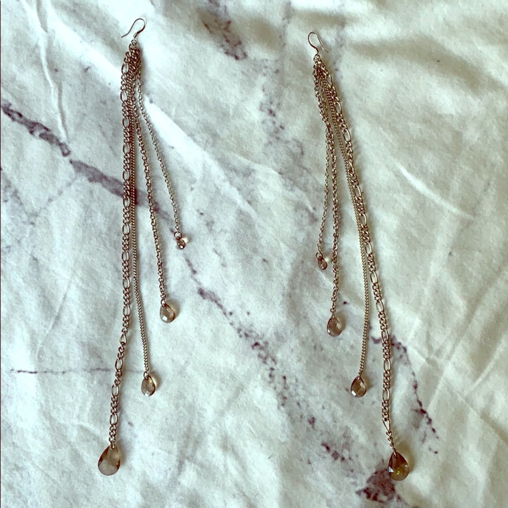 Long edgy earrings